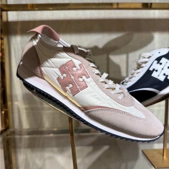 Tory Burch Color Block T Logo Leather Sneaker